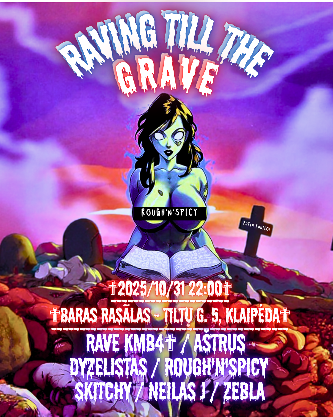 ⛥RAVING TILL THE GRAVE⛥ at Baras Rasãlas, Lithuania