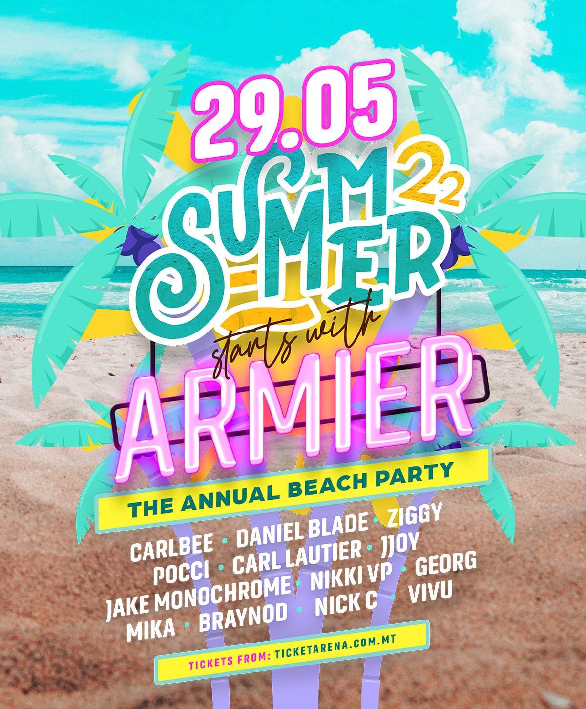 The Annual Armier Beach Party - フライヤー表