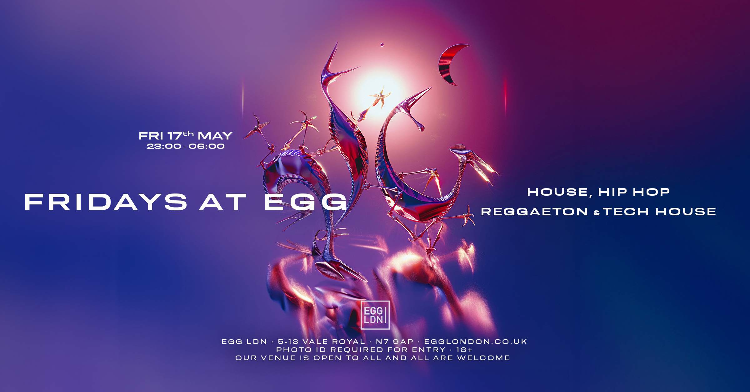 Fridays at Egg: House, Hip Hop, Reggaeton & Tech House - Página frontal