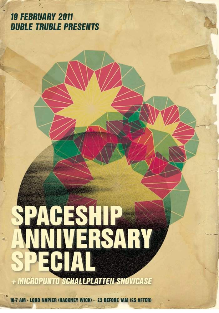 Duble Truble presents Sounds From The Spaceship 1st Anniversary - Página frontal