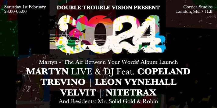 Double Trouble Vision Pt. 2 Pres. 3024: Martyn, Trevino, Leon Vynehall - Página frontal