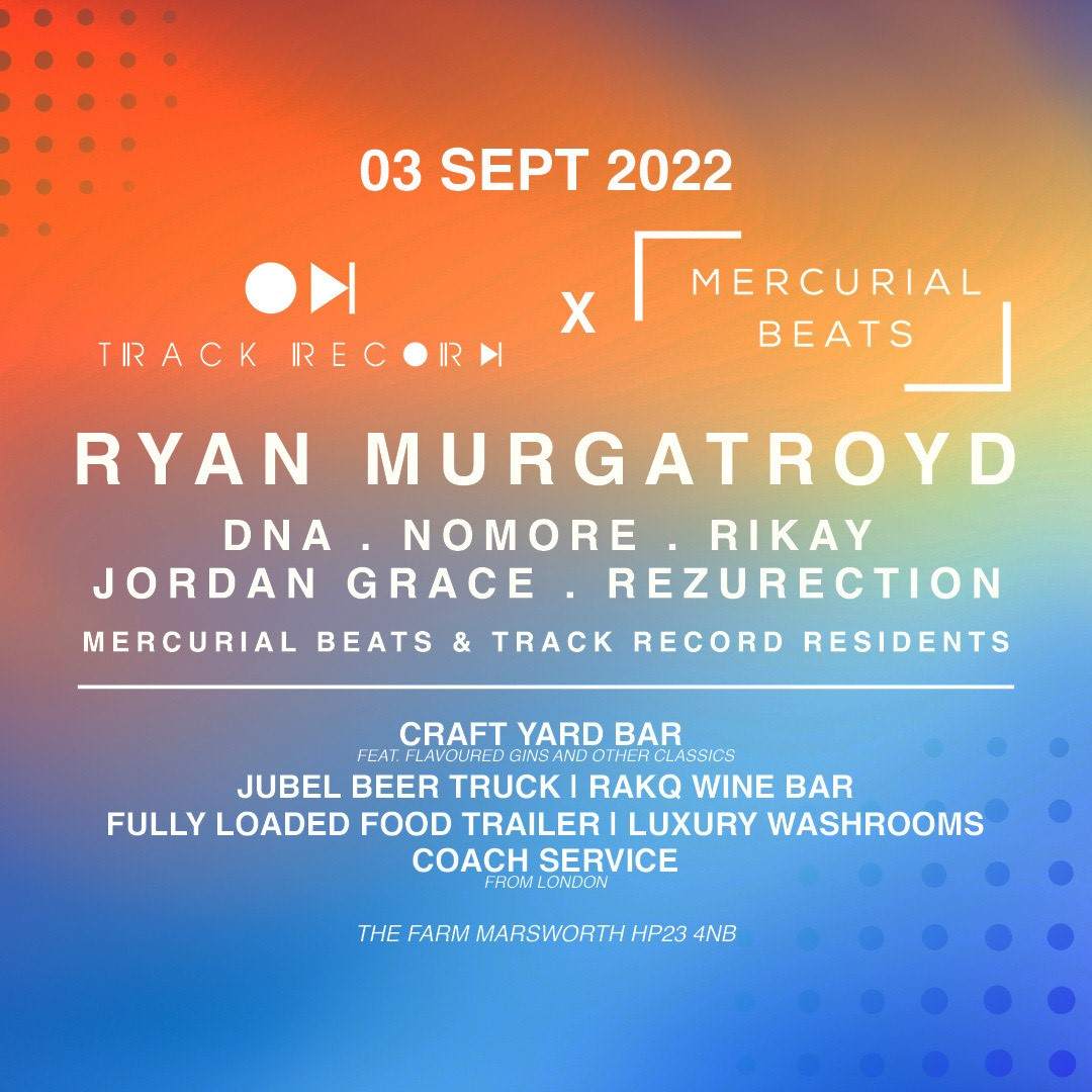Mercurial Beats presents: Ryan Murgatroyd (Live) - フライヤー表