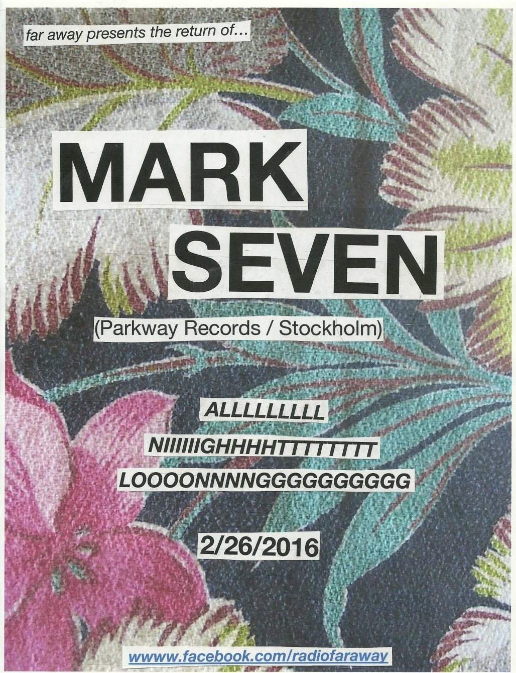 Far Away presents Mark Seven - Página frontal