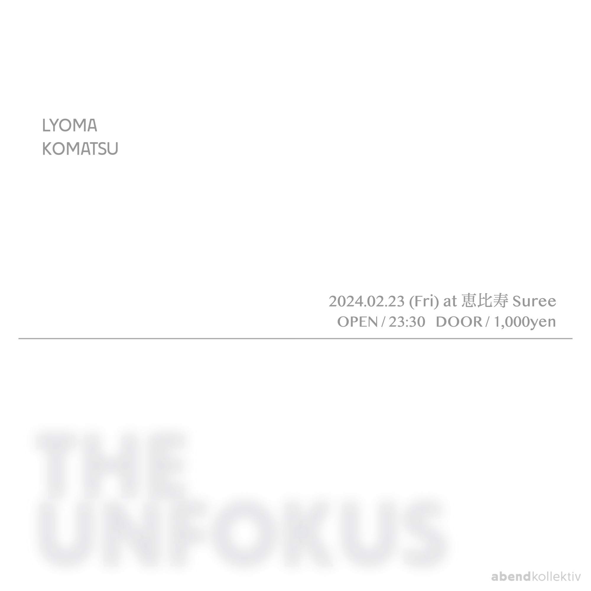 THE UNFOKUS - フライヤー表