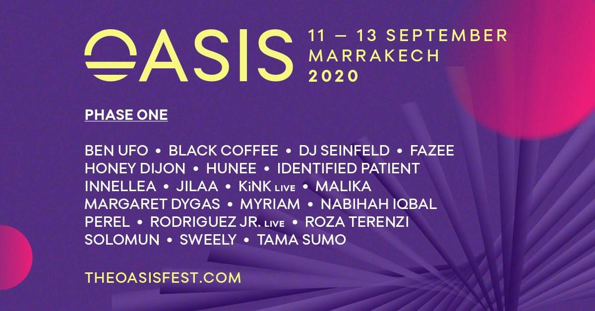 [POSTPONED] Oasis Festival 2020 - フライヤー表