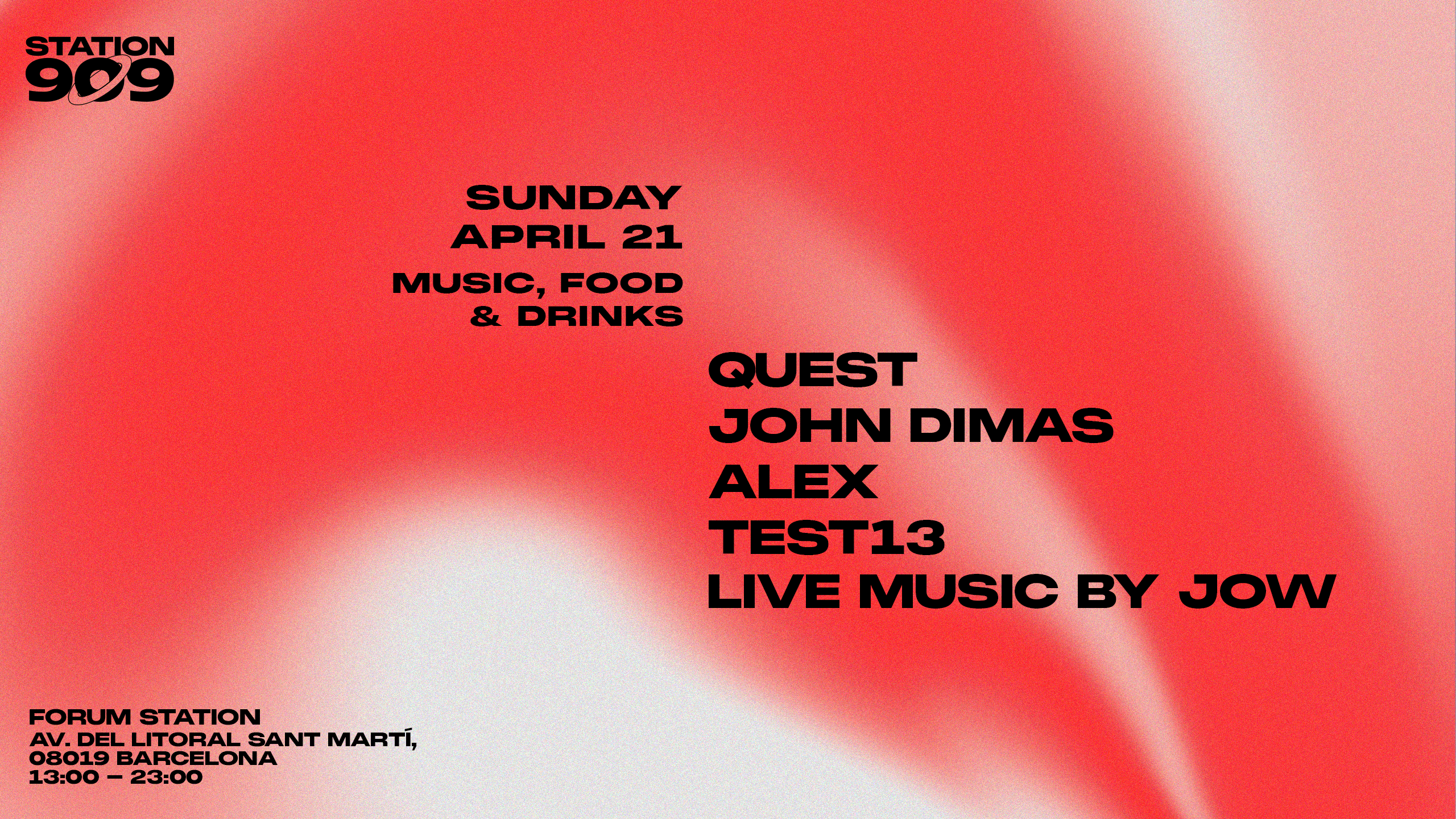 Open Air + Market, Food & Drink at Station 909 with Quest, John Dimas - Página frontal
