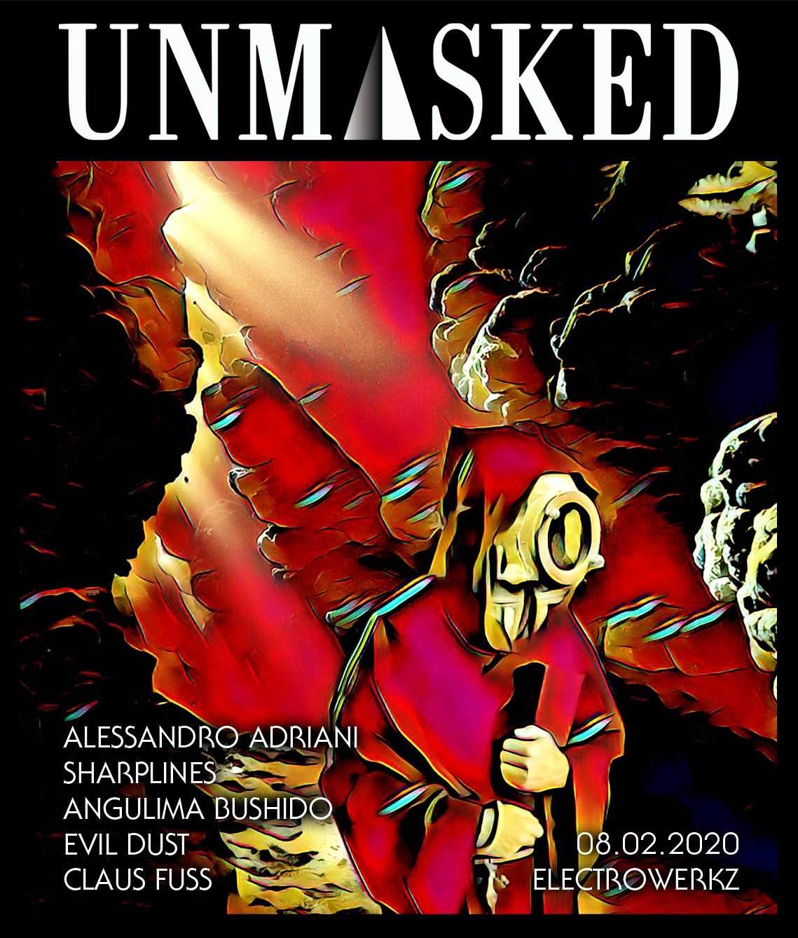 Unmasked presents Alessandro Adriani - Página frontal