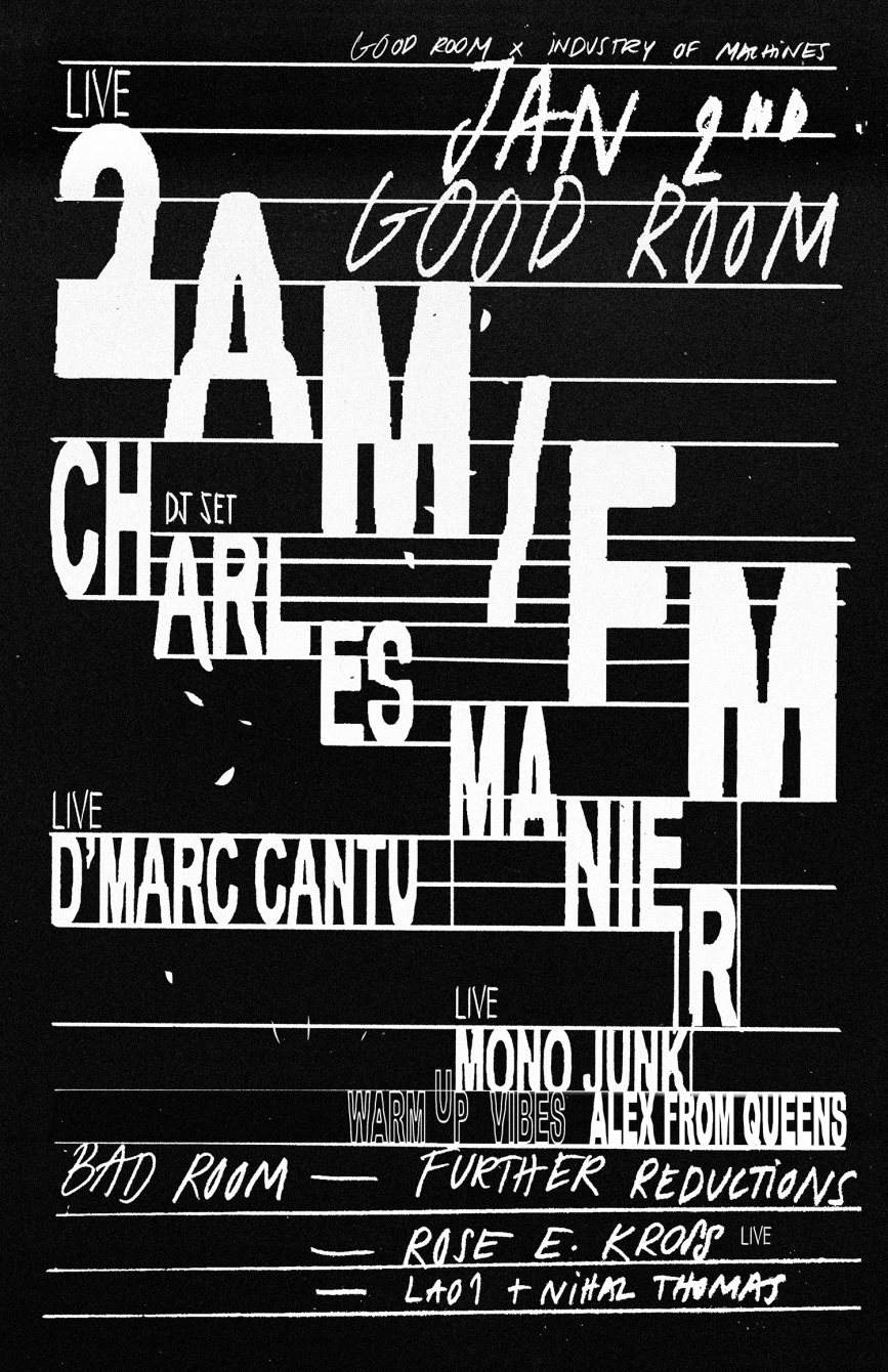 2AM/FM Live with Charles Manier (DJ Set), D'marc Cantu // Further Reductions, Rose E - Página trasera