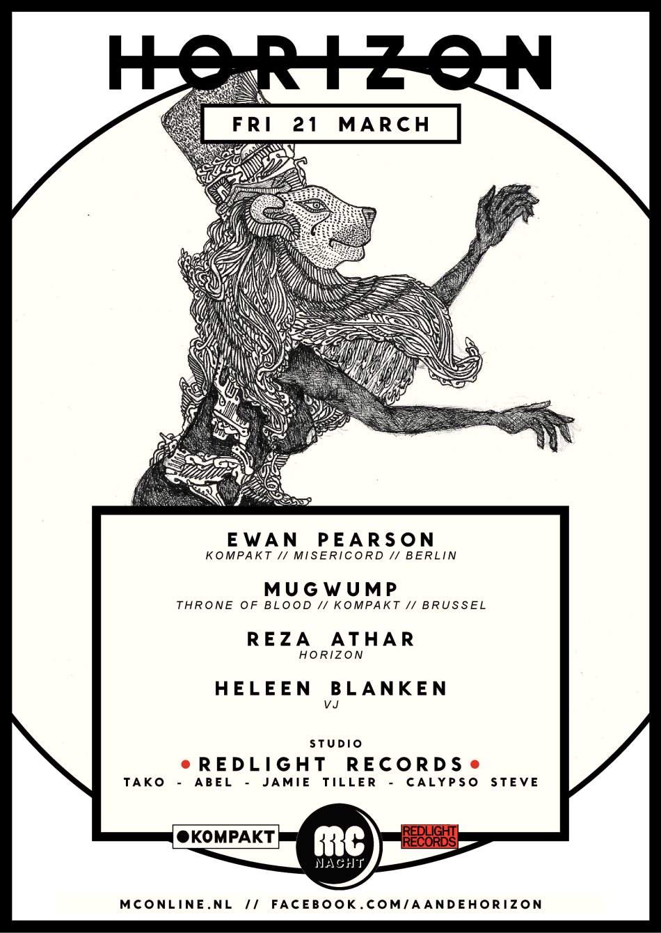 Horizon - presents: Ewan Pearson x Mugwump x Redlight Records - Página frontal