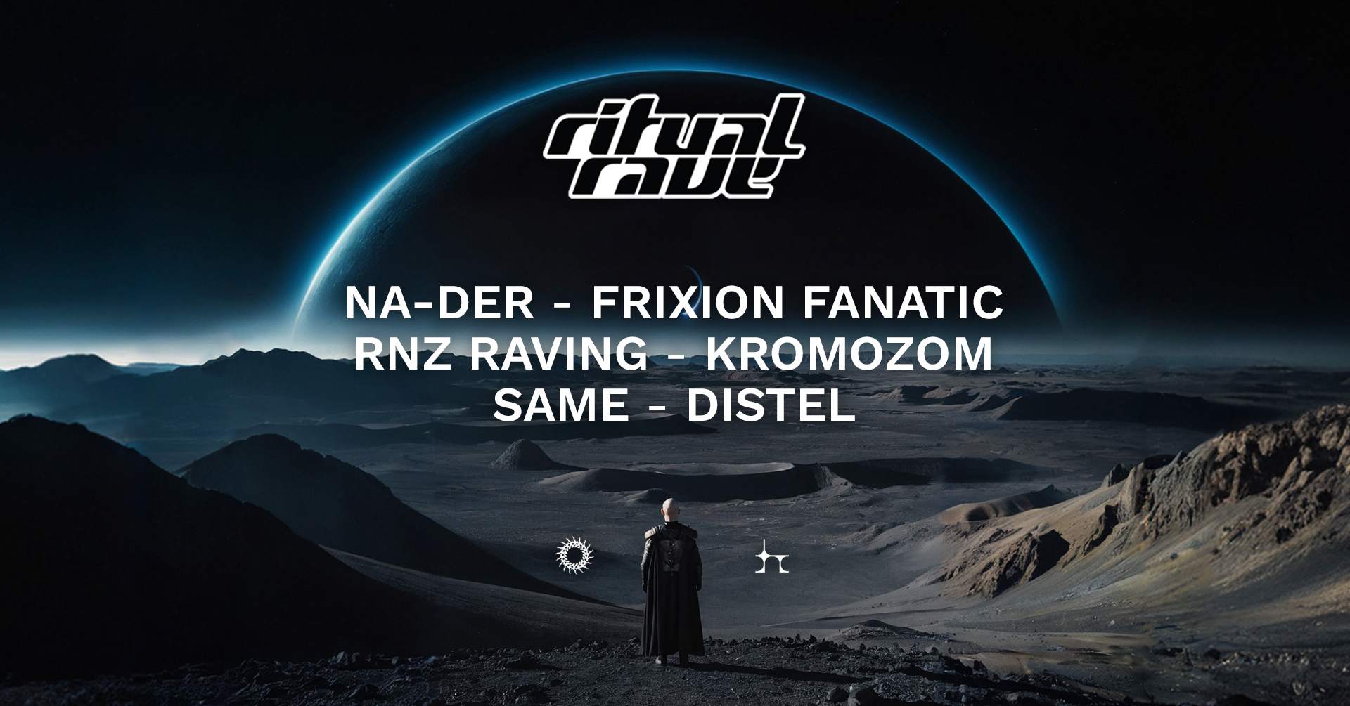 Ritual Rave: Lunar Labyrinth with Na-Der, Frixion Fanatic, RNZ Raving - フライヤー表