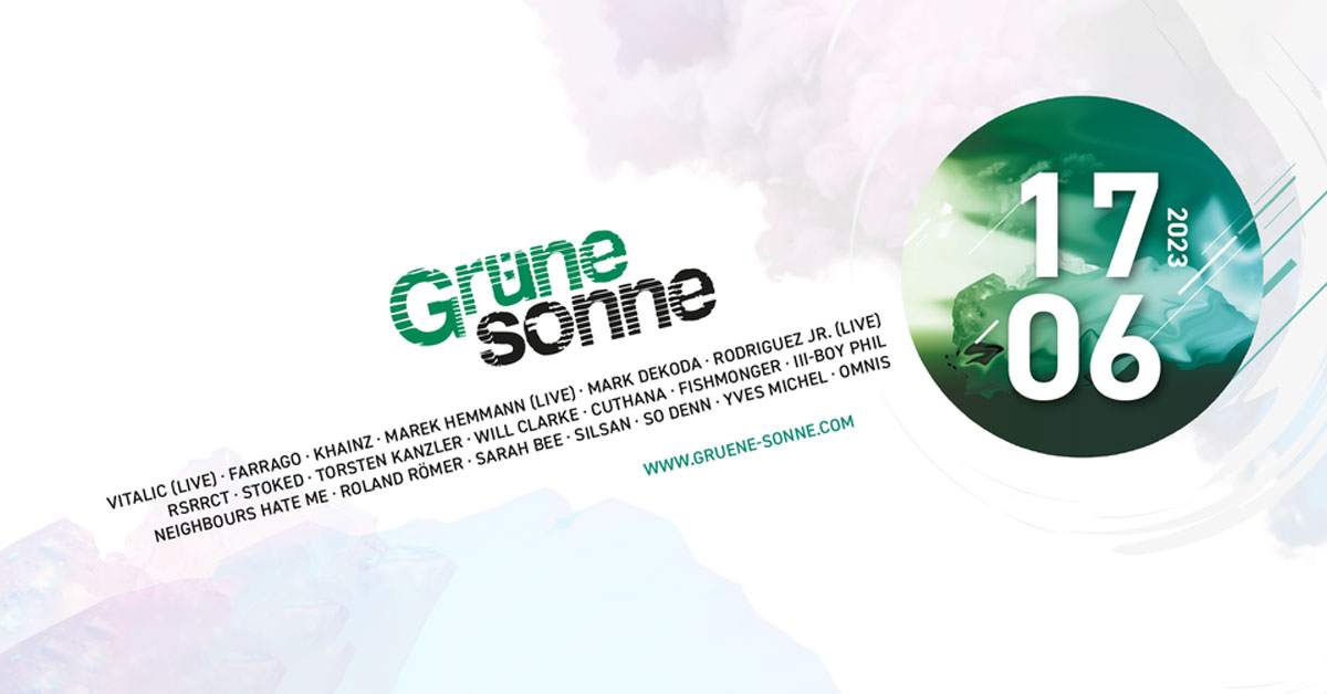Grüne Sonne Festival - フライヤー表