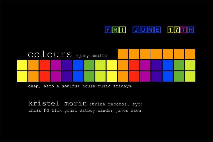 Colours ft Kristel Morin  - フライヤー表