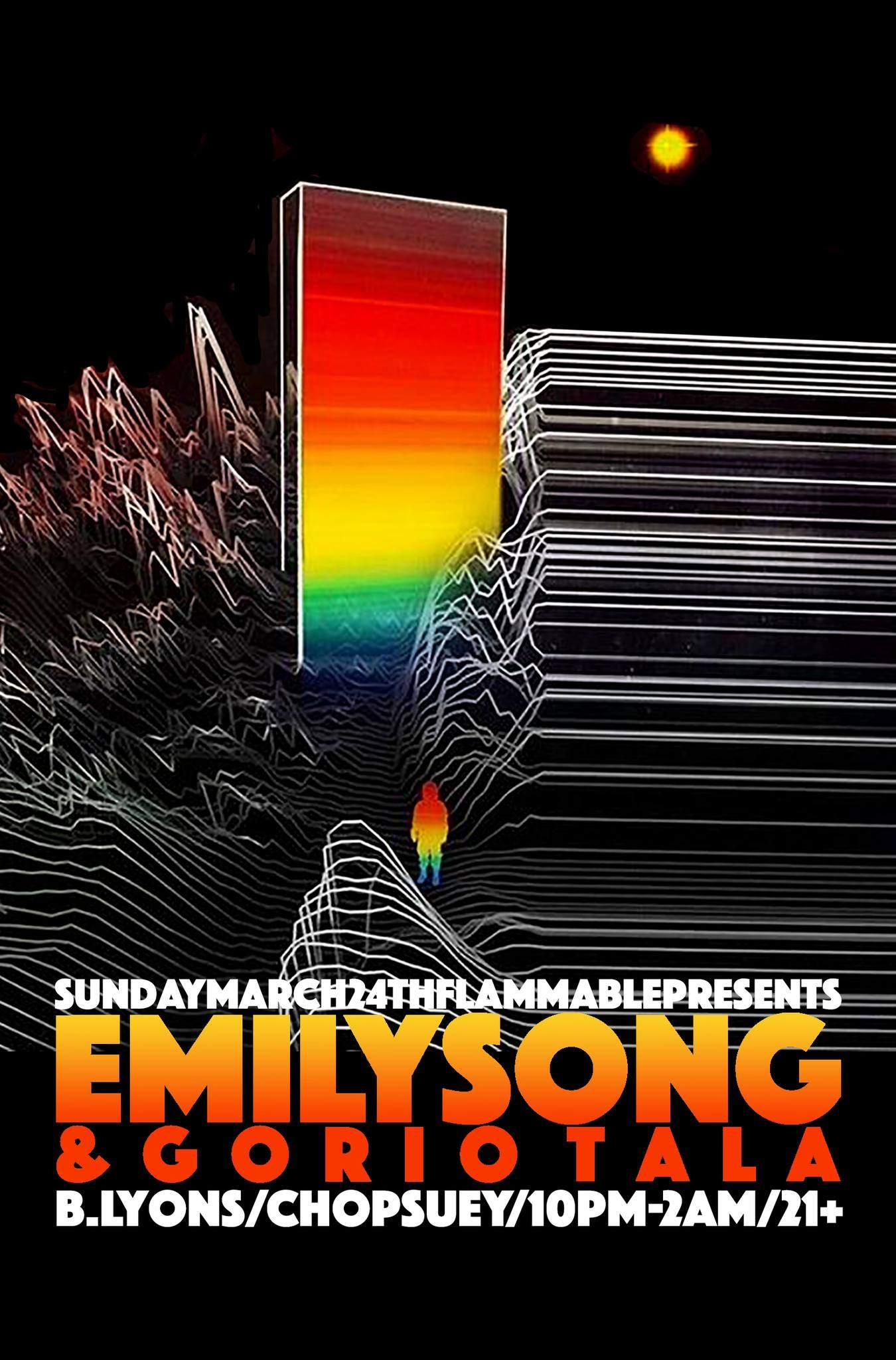 Flammablepresents: EMILY SONG! with GORIO TALA aka Gregory Burgos-Millbauer! & B-Ly - Página frontal
