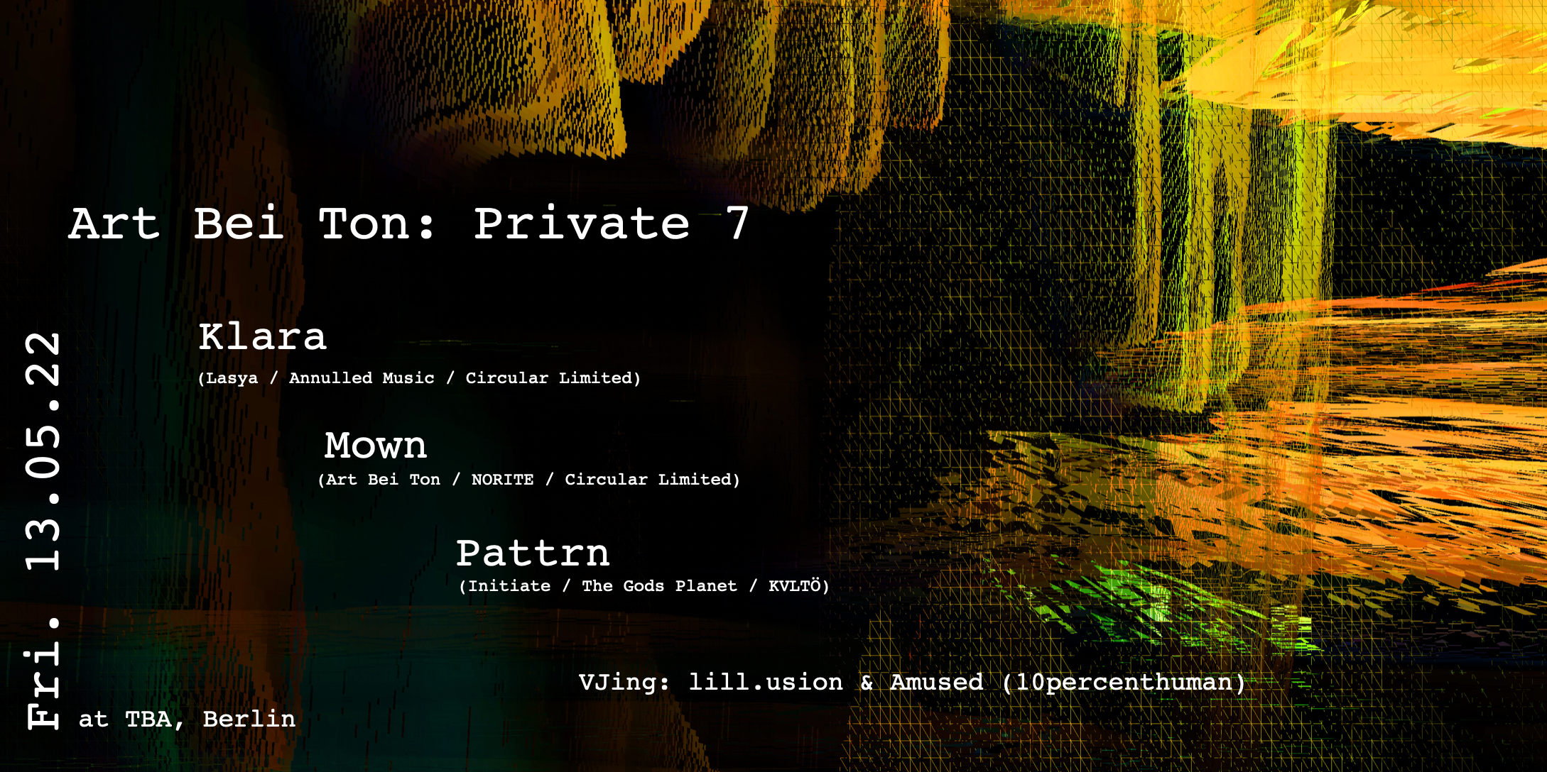 Art Bei Ton: Private 7 - フライヤー表