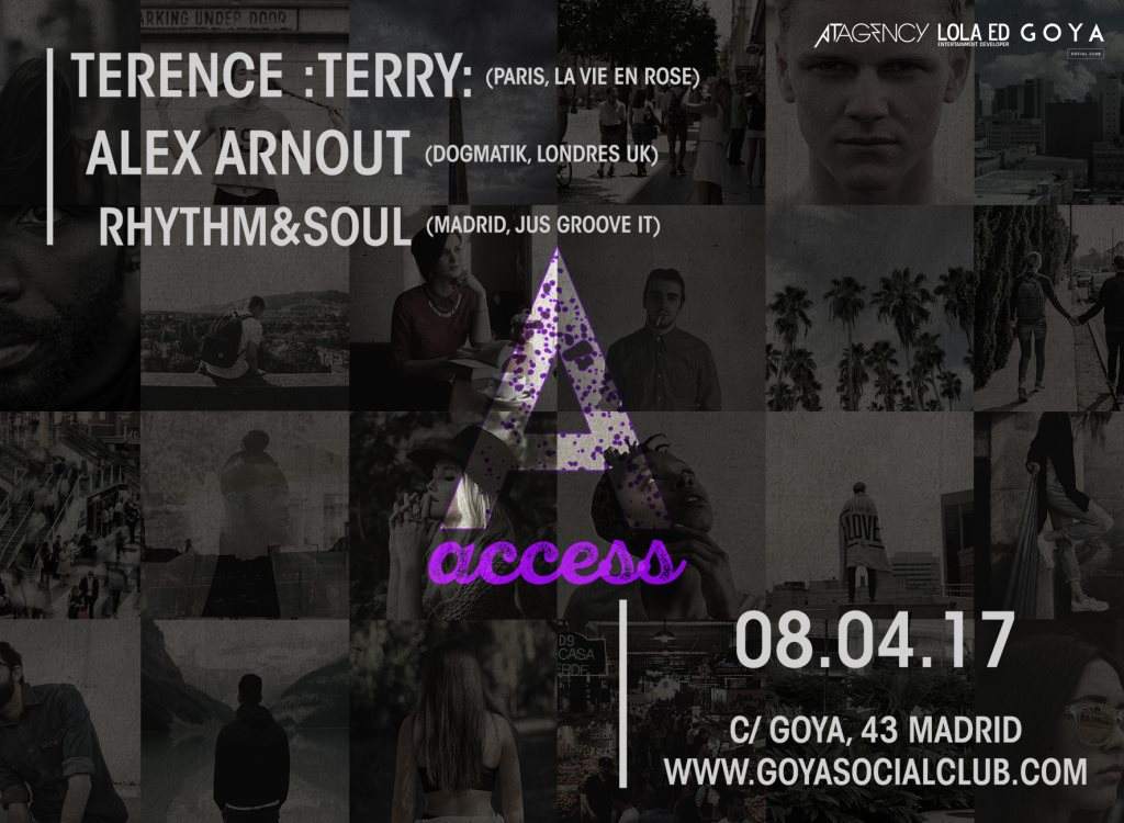 Access presents Terence :Terry:, Alex Arnout , Rhythm & Soul - フライヤー表