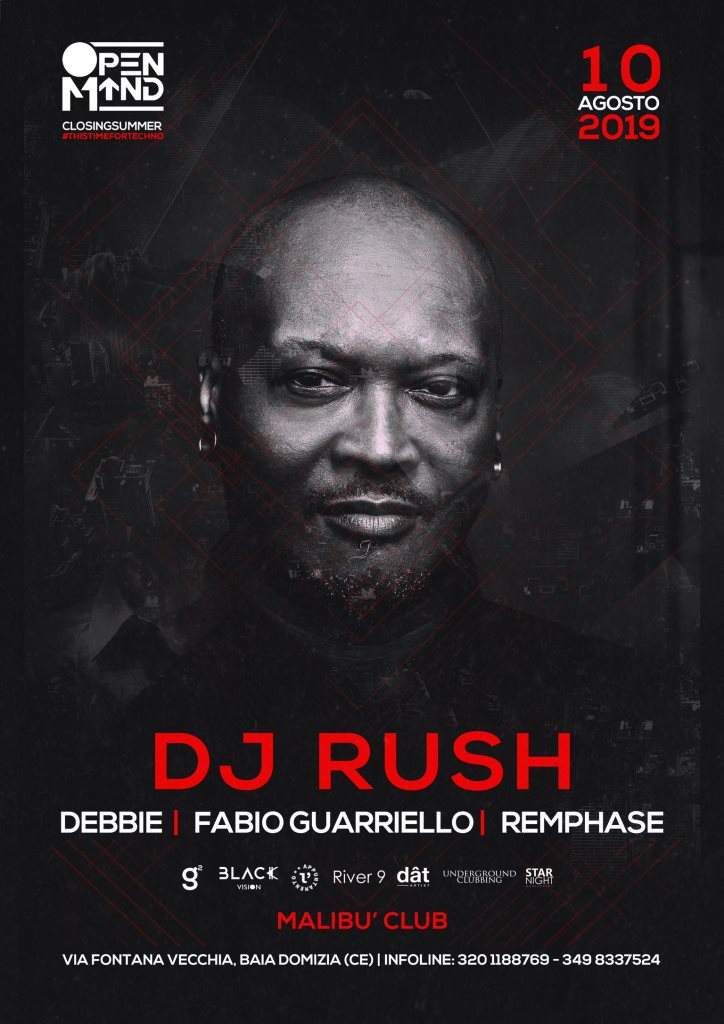 Openmind Pres DJ Rush - フライヤー表