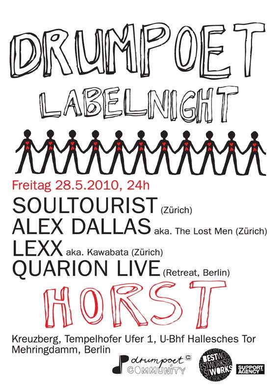 Drumpoet Label Night feat Soultourist, Alex Dallas, Lexx & Quarion live - Página frontal