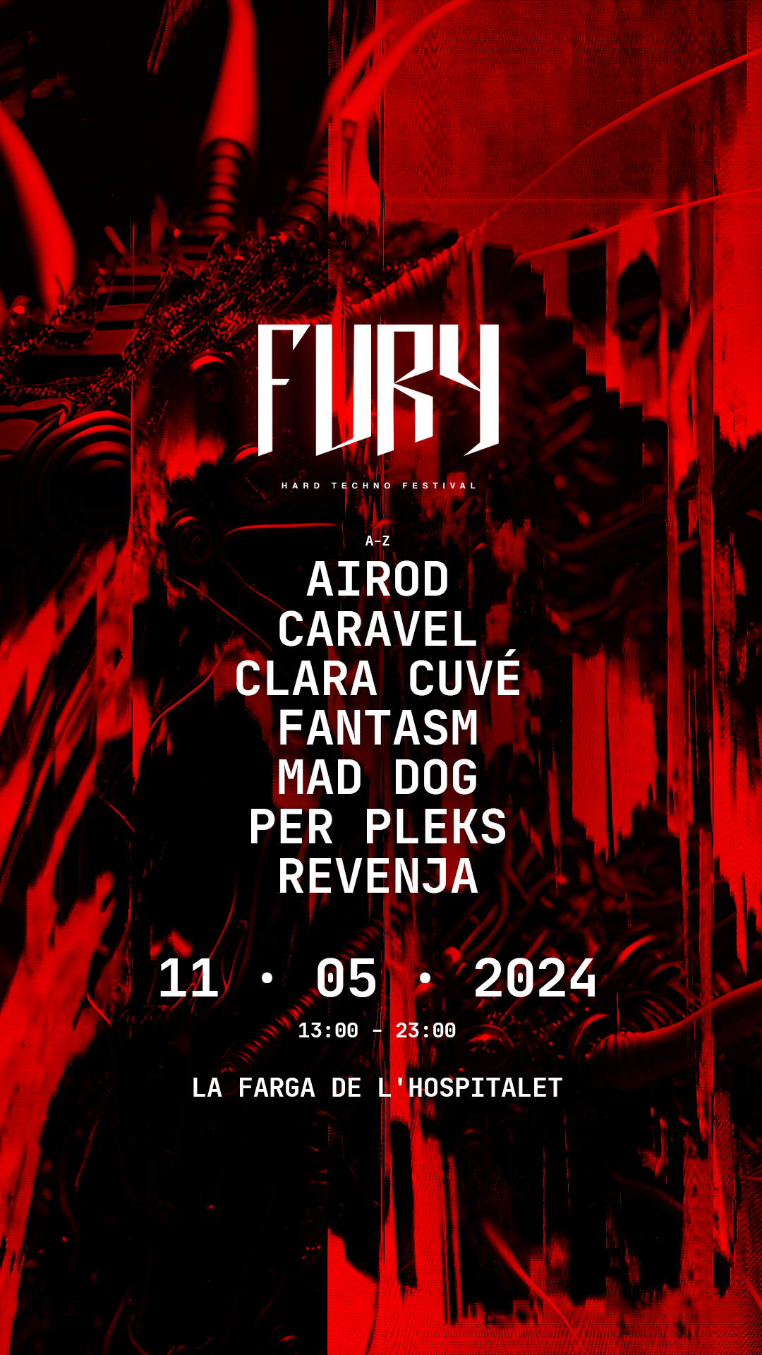 Fury Hard Techno Festival III - フライヤー表