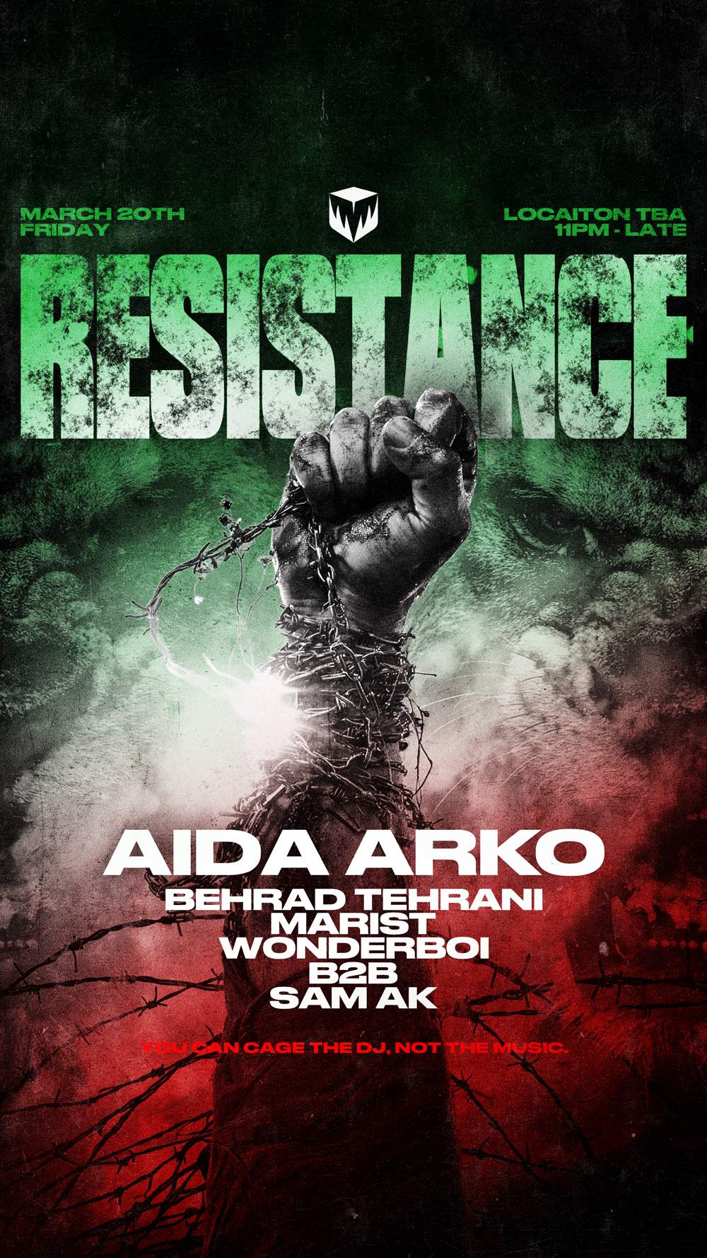 THE CAGE PROJECT: RESISTANCE at TBA, Vancouver