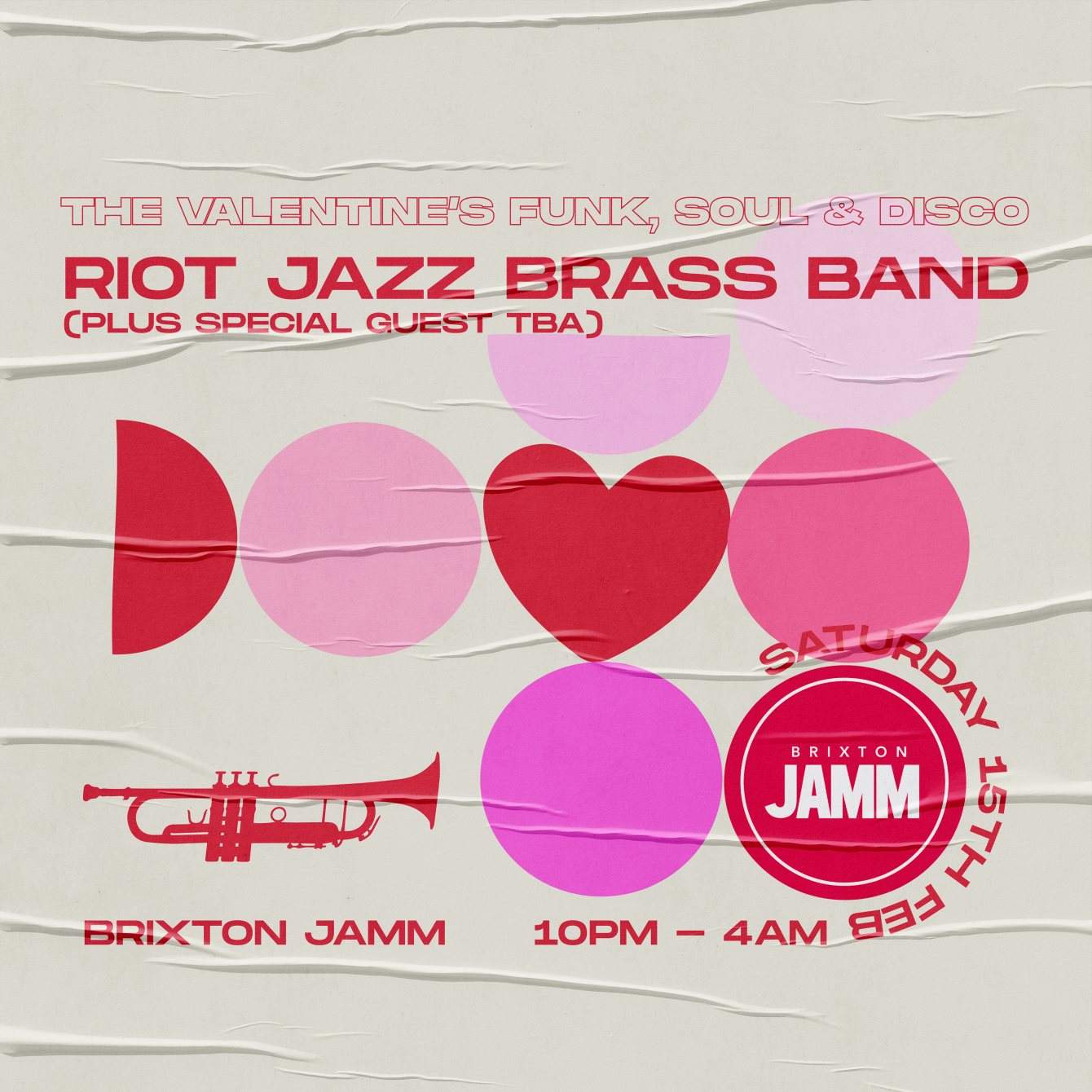 The Valentine's Funk, Soul & Disco with Riot Jazz Brass Band - Página frontal