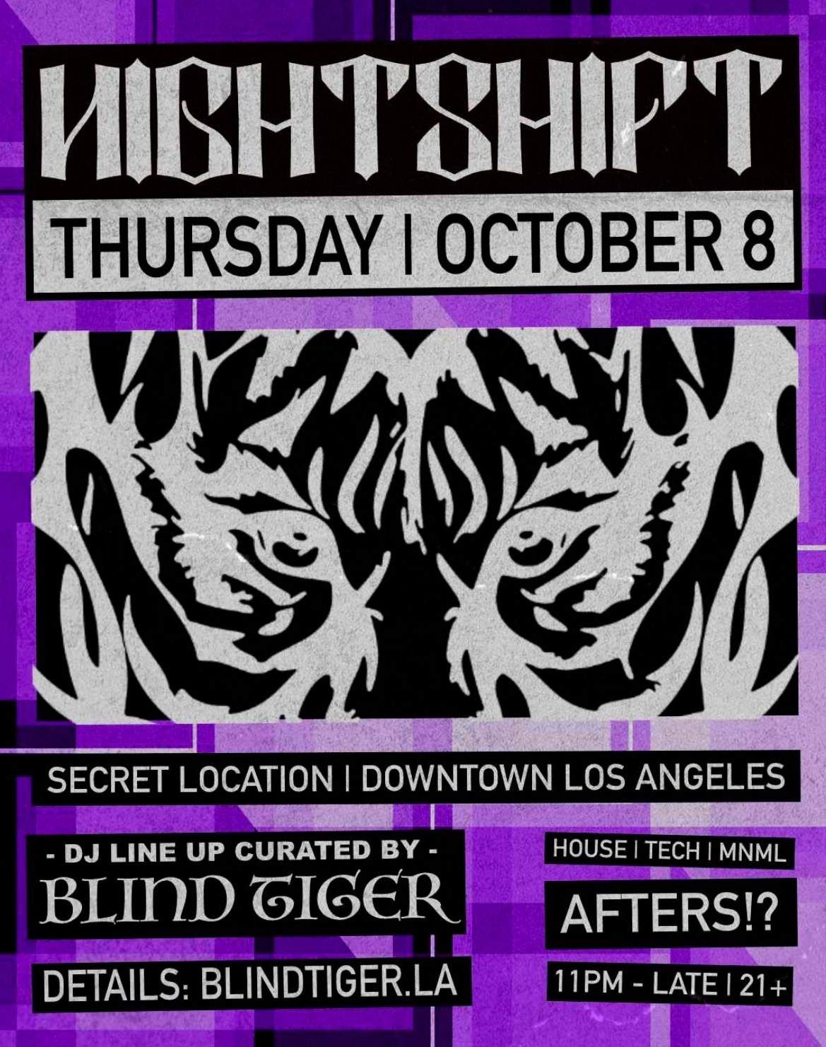 NIGHTSHIFT AFTER HOURS à The Lexington, Los Angeles · Billets