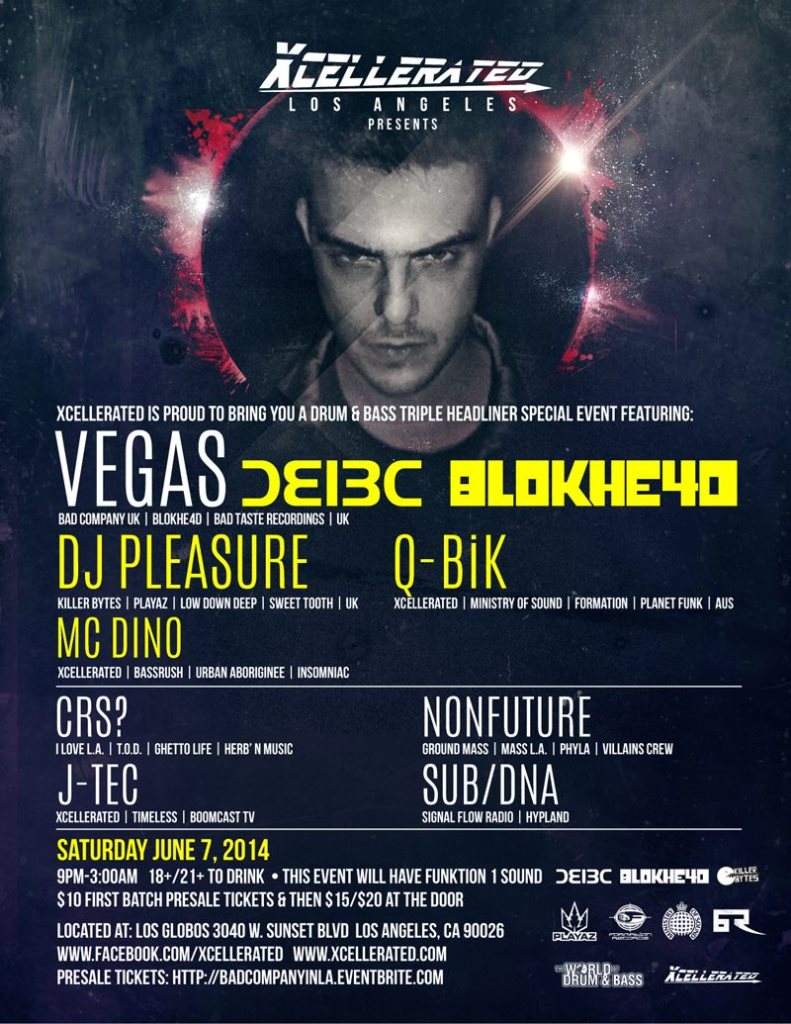 Xcellerated presents Vegas, DJ Pleasure & Q-Bik - Página trasera