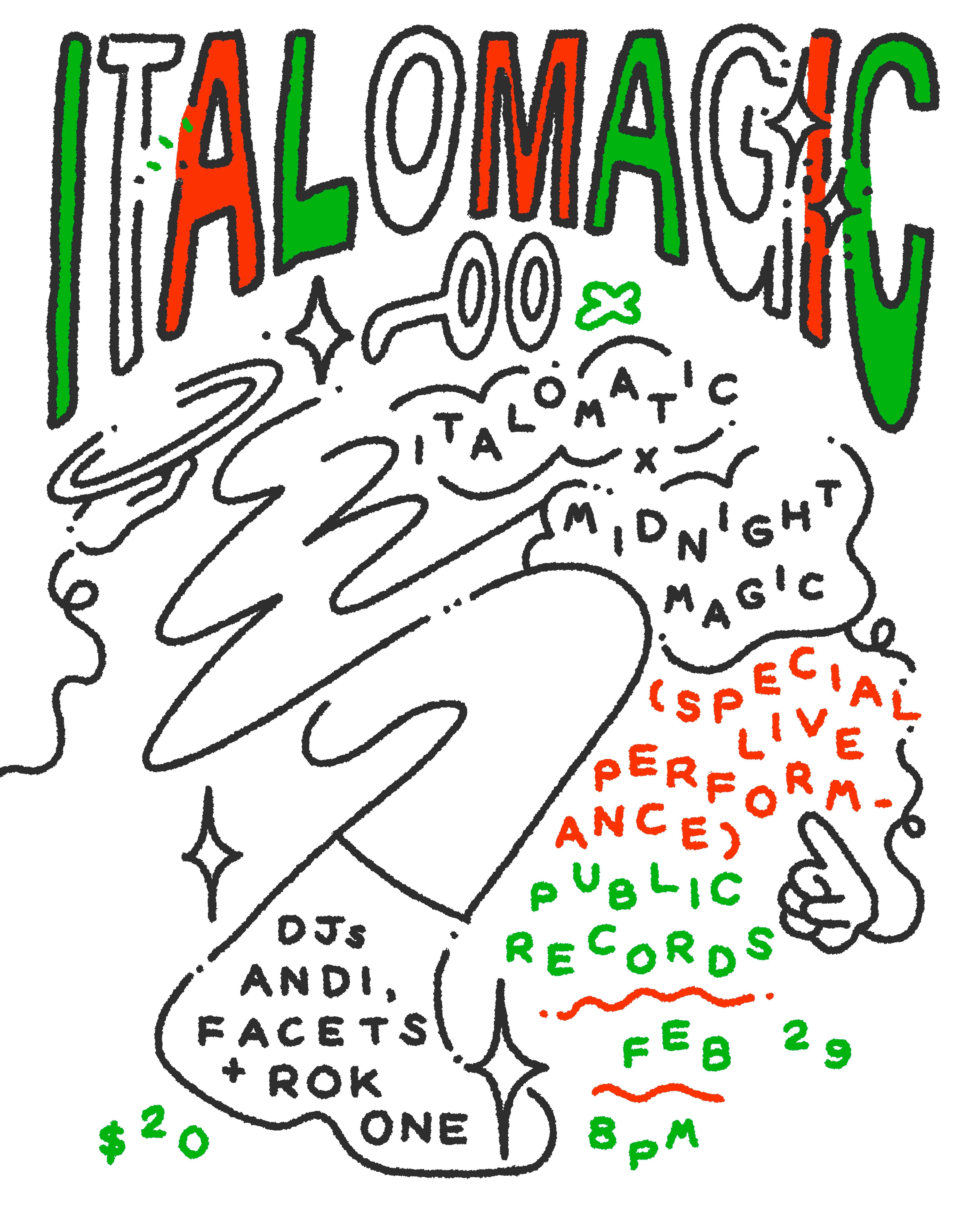 ITALOMAGIC x Midnight Magic [Live] with DJs Andi, Facets & Rok One - Página frontal