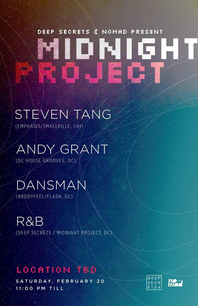 Midnight Project Feat. Steven Tang / Andy Grant / Dansman / R&B - フライヤー表