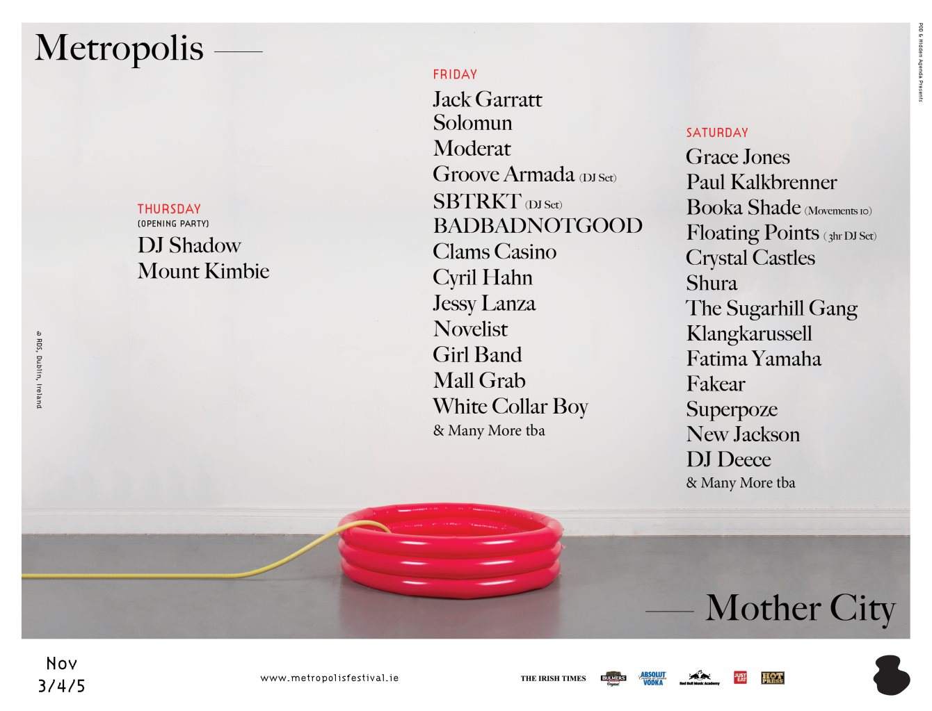 Metropolis Festival 2016 Opening Party with DJ Shadow & Guests - Página frontal