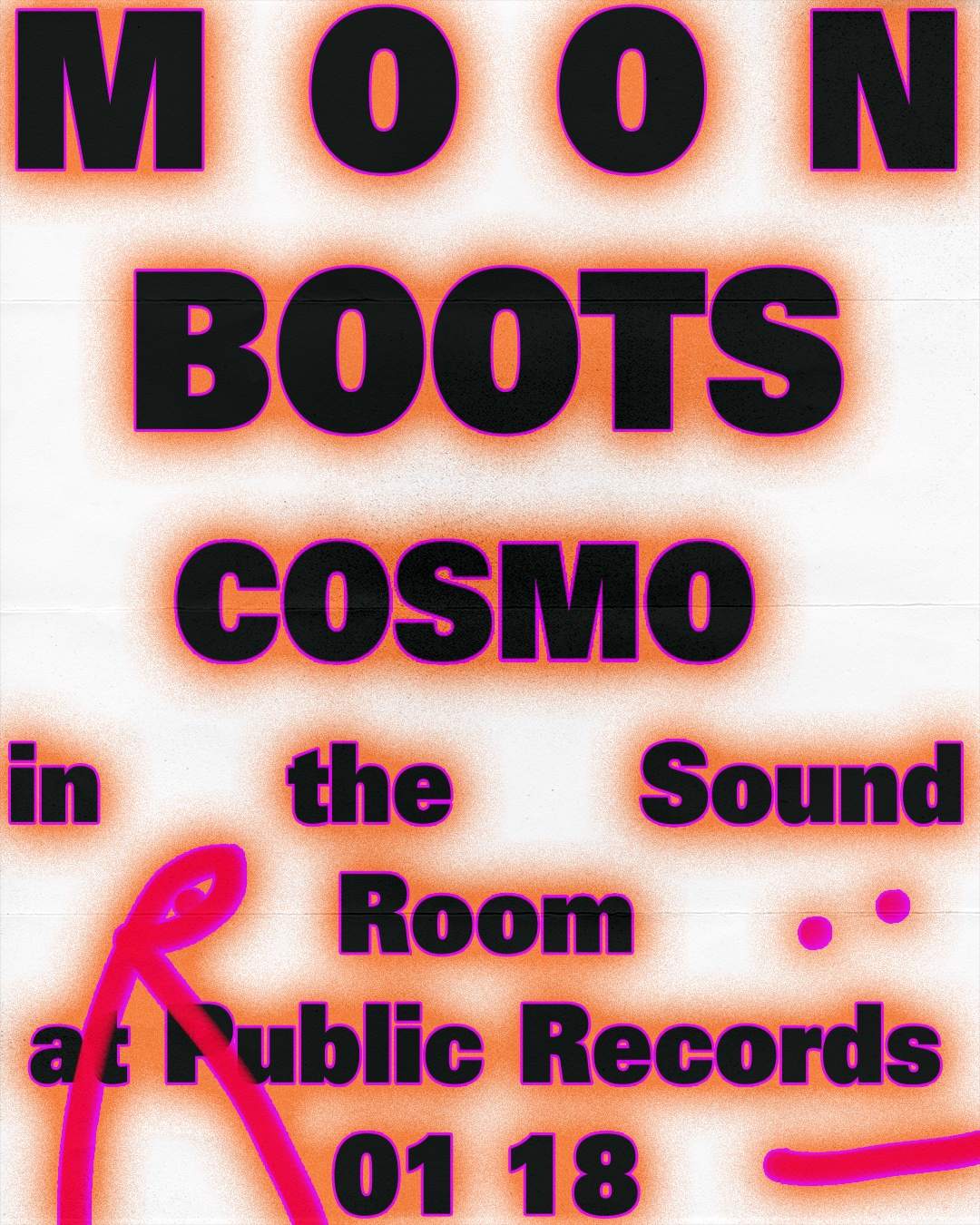Moon Boots + Cosmo - フライヤー表