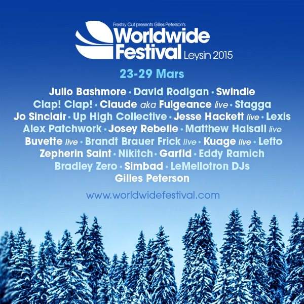 Worldwide Festival: Winter Edition 2015 - フライヤー表