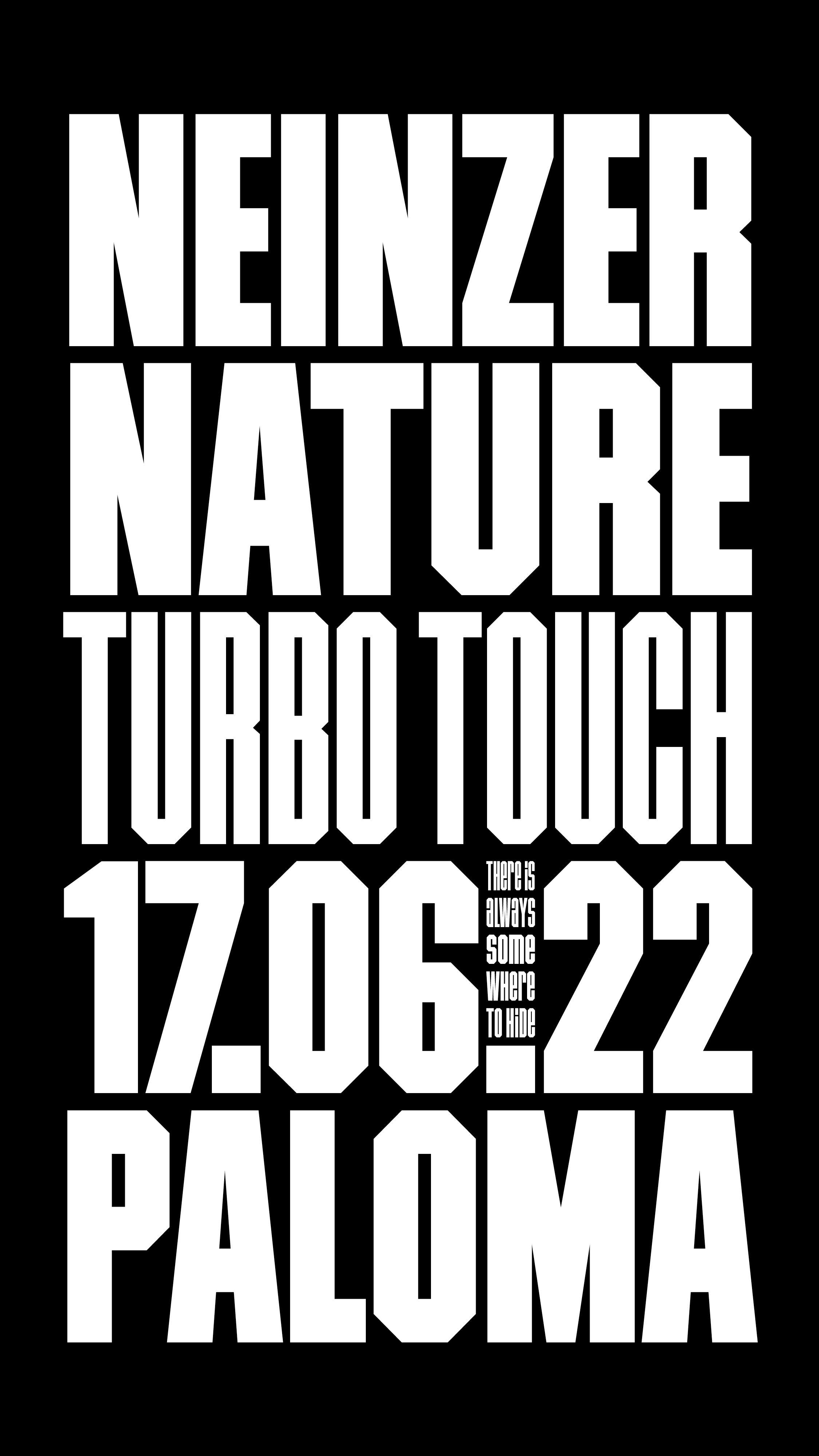 TURBO TOUCH with Neinzer & NATURE - Página frontal