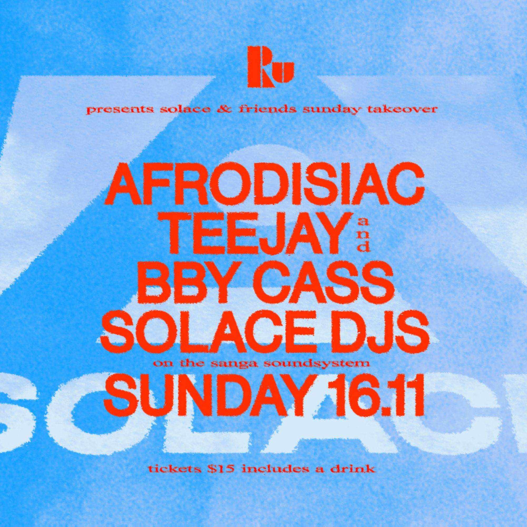 Solace & Friends Sunday Takeover at Runner Up Rooftop Bar, Melbourne