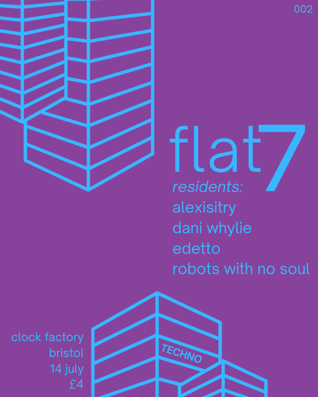 Flat 7: 002 - フライヤー表