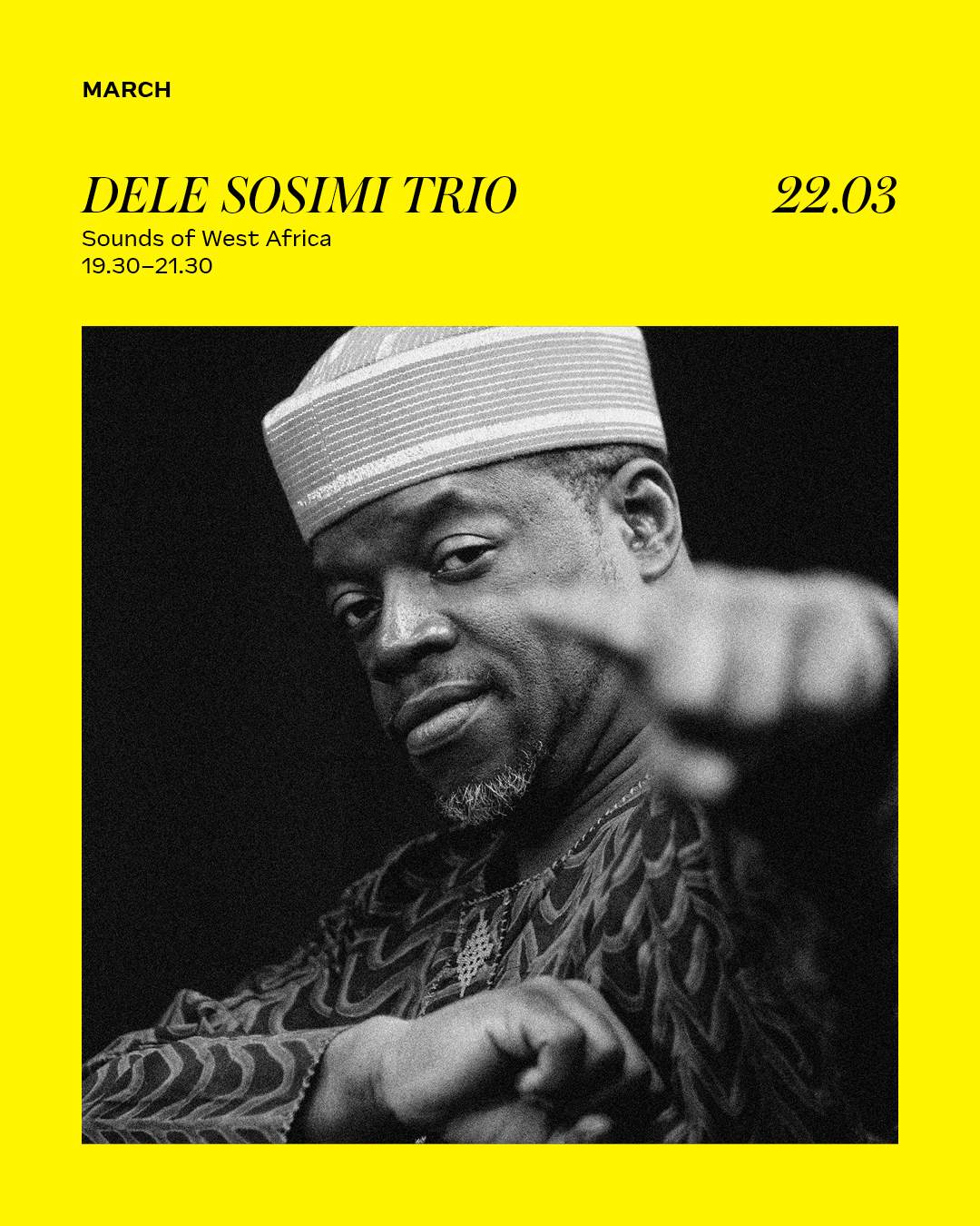 Dele Sosimi Trio: Sounds Of West Africa at Hackney Bridge - Página frontal