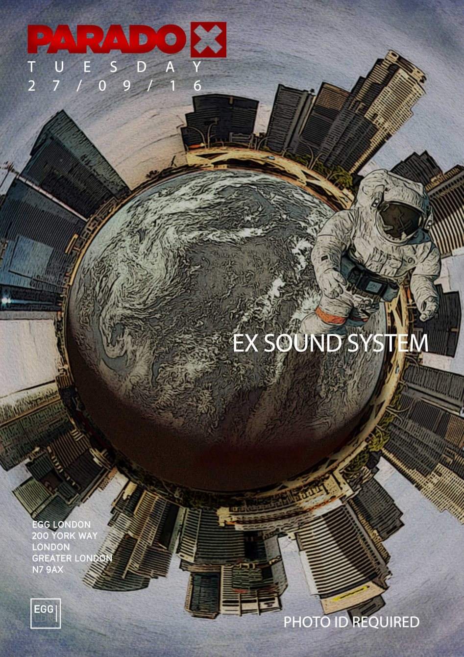 Paradox with Ex Sound System - フライヤー表