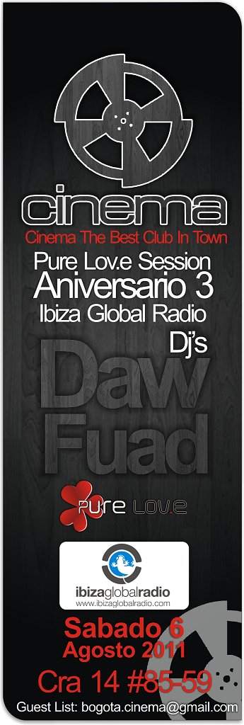 Dj Daw & Fuad Pure Lov.E Session Aniversary Iii Ibiza Global Radio - Página frontal