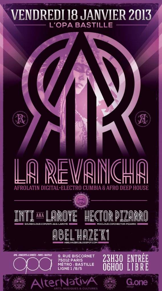 La Revancha is Back - Afro Latin Electrobeats - フライヤー表