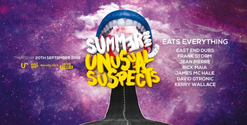 Unusual Suspects Ibiza with Eats Everything & East End Dubs - フライヤー表