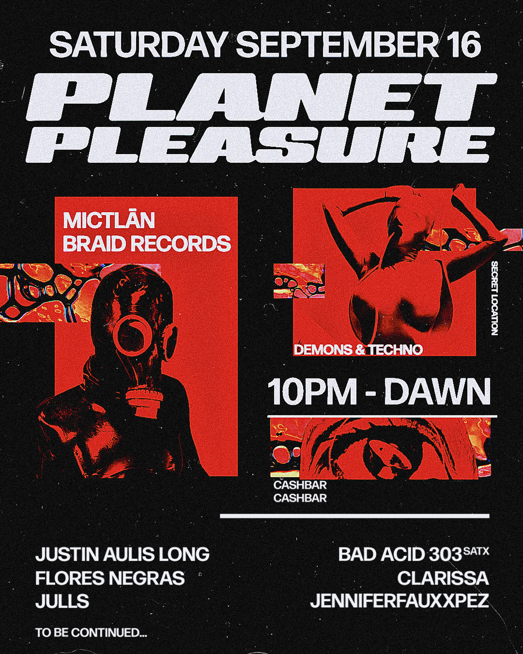 Planet Pleasure - フライヤー表