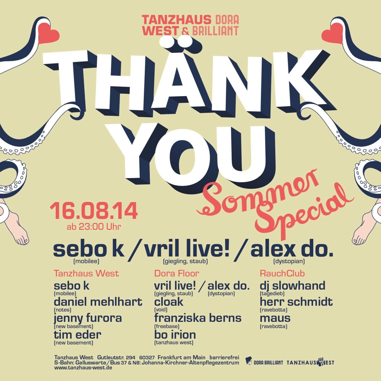 Thänk You Sommer Special - フライヤー裏
