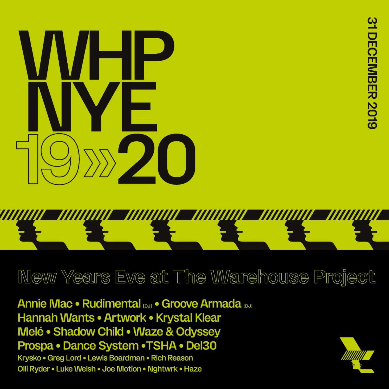 New Years Eve at the Warehouse Project - フライヤー表