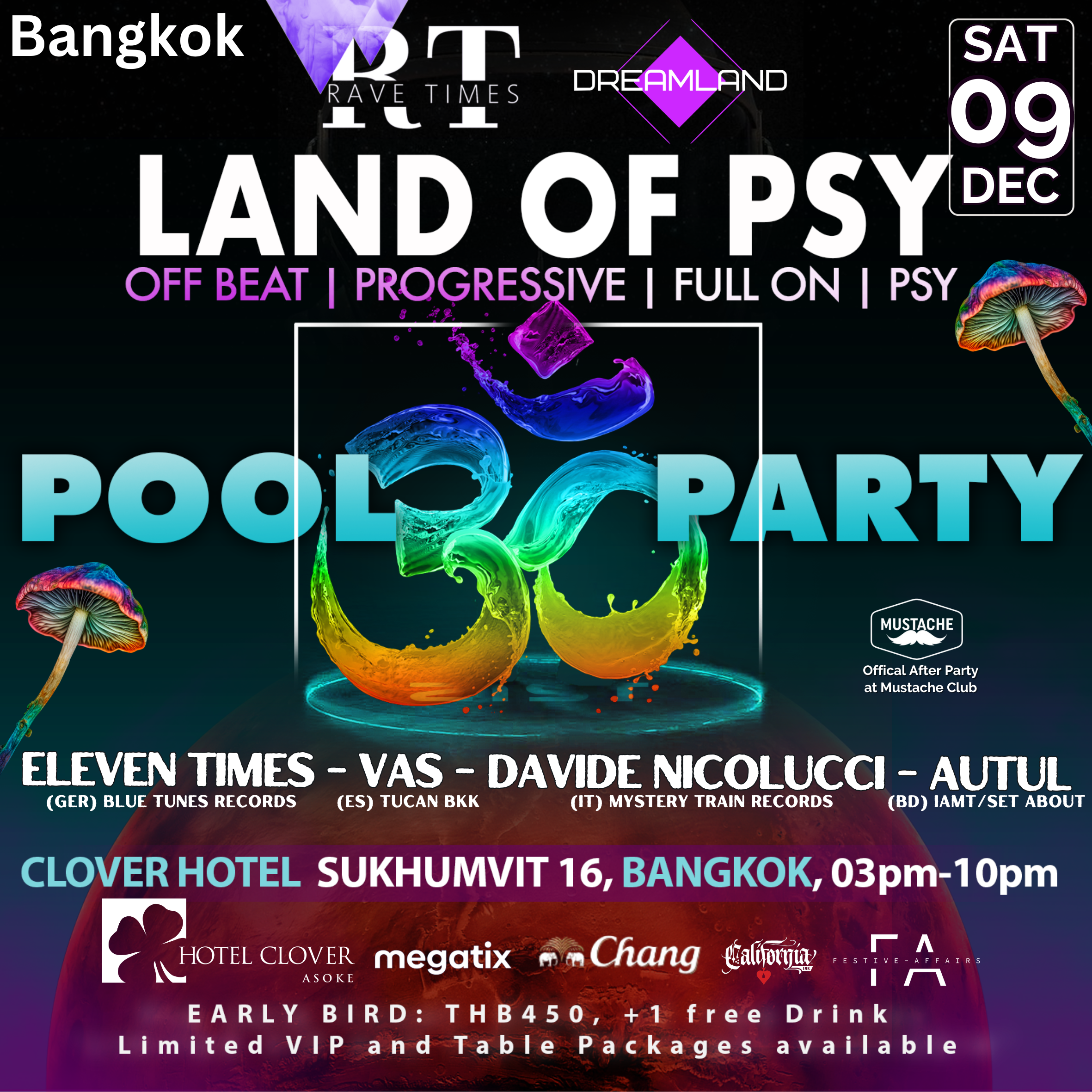 Land of Psy, POOL PARTY, Bangkok Hotel Clover Asoke, Rave Times ...