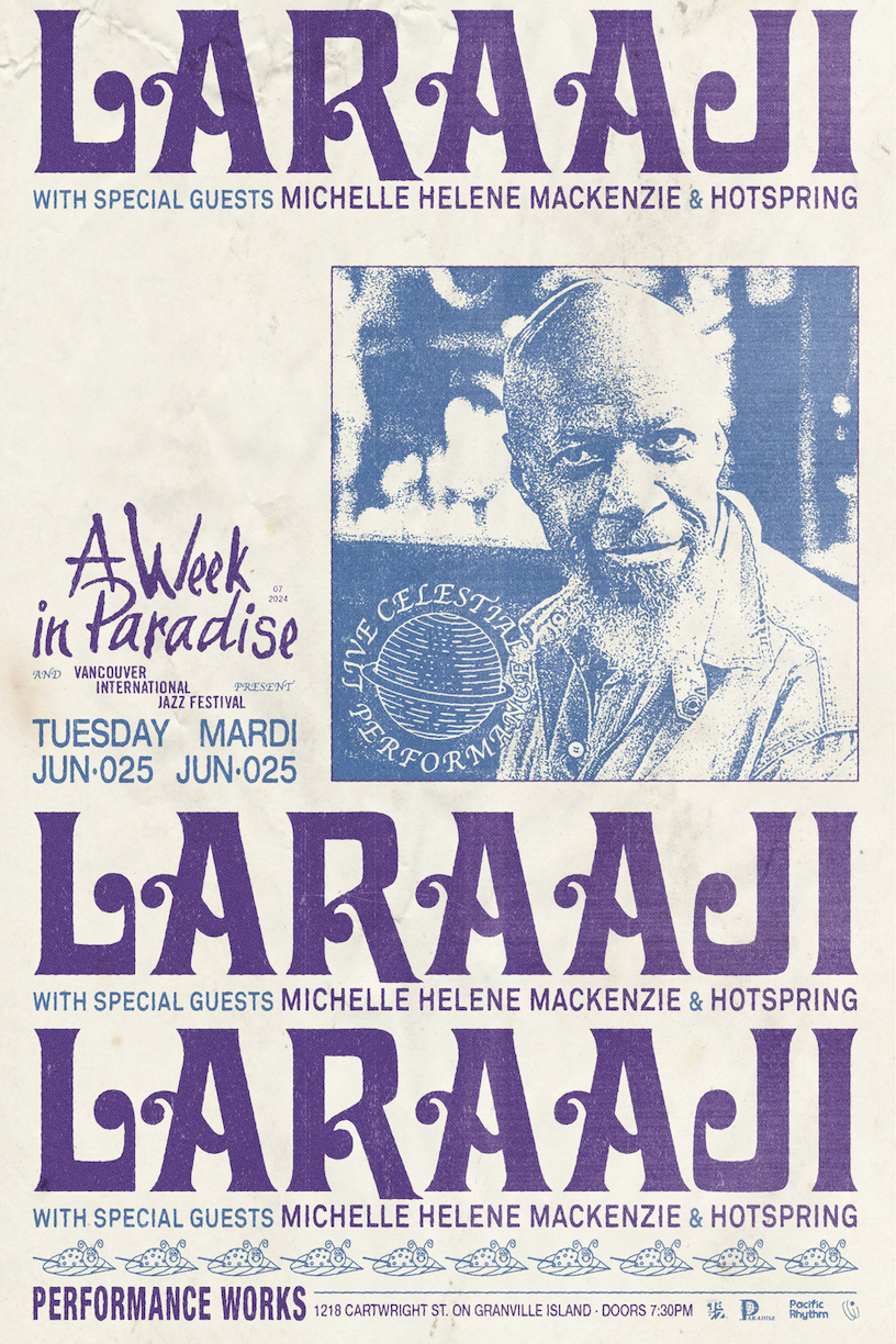 Laraaji - Live Celestial Performance: presented by A Week in Paradise - Página frontal