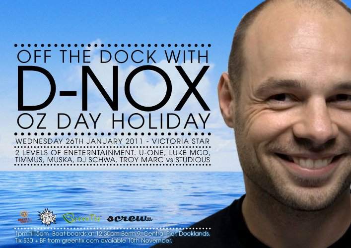 D-Nox - Australia Day Boat Party - Página frontal