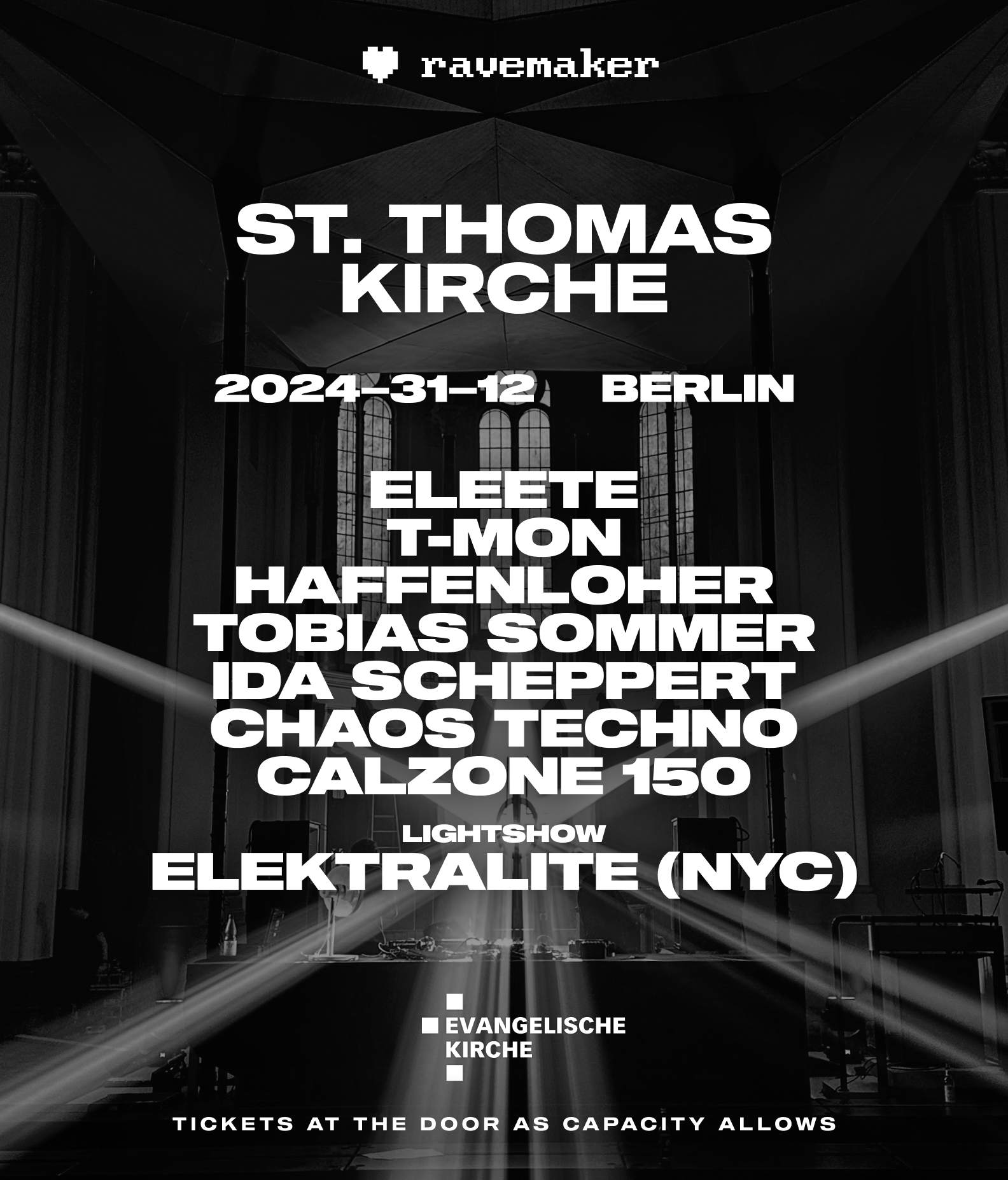 CHURCH RAVE – GENESIS 25 bei St. Thomas Kirche, Berlin