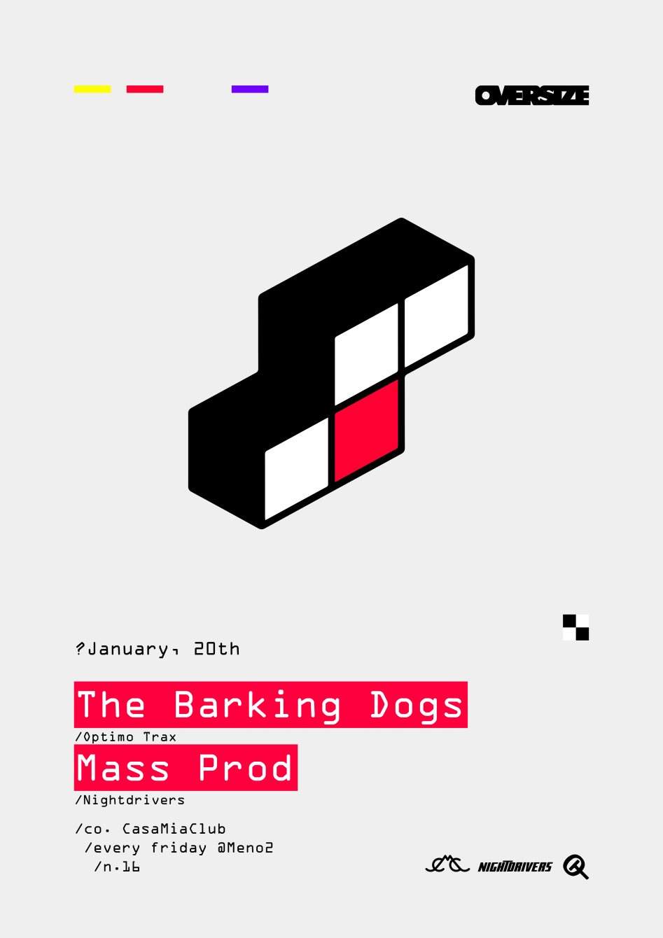 Oversize w: The Barking Dogs & Mass Prod - Página frontal