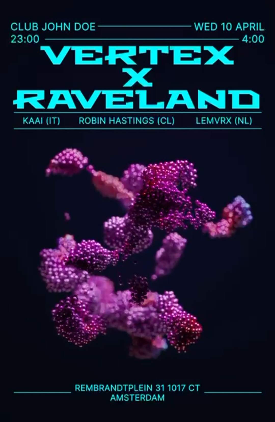 RAVELAND: Hard Techno Rave - フライヤー表