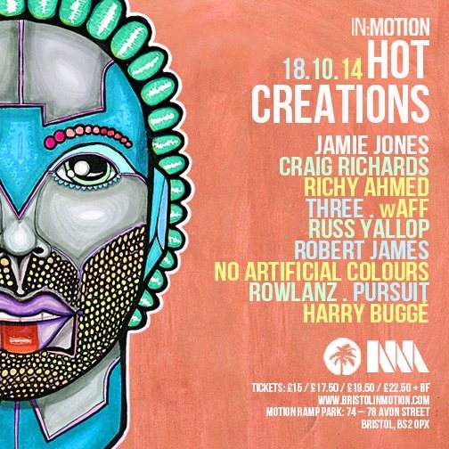 In:Motion presents Hot Creations - フライヤー表
