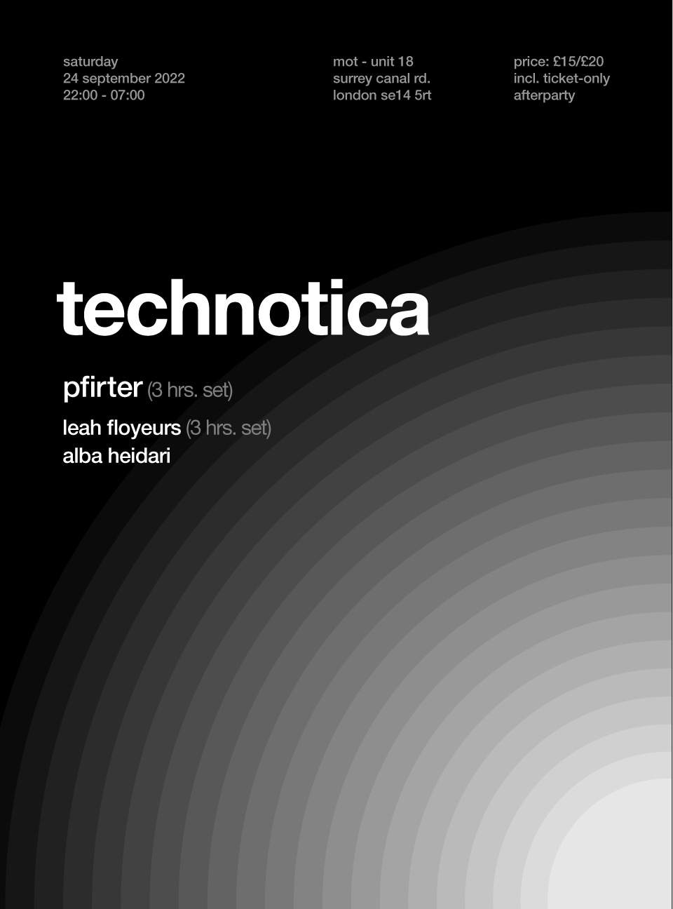 Technotica - Flyer front